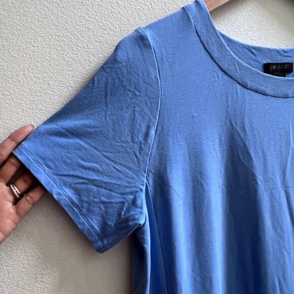 J.Jill Wearever Collection Women's Medium Summer Beachy Blue Jersey Dress Medium - Picture 5 of 7